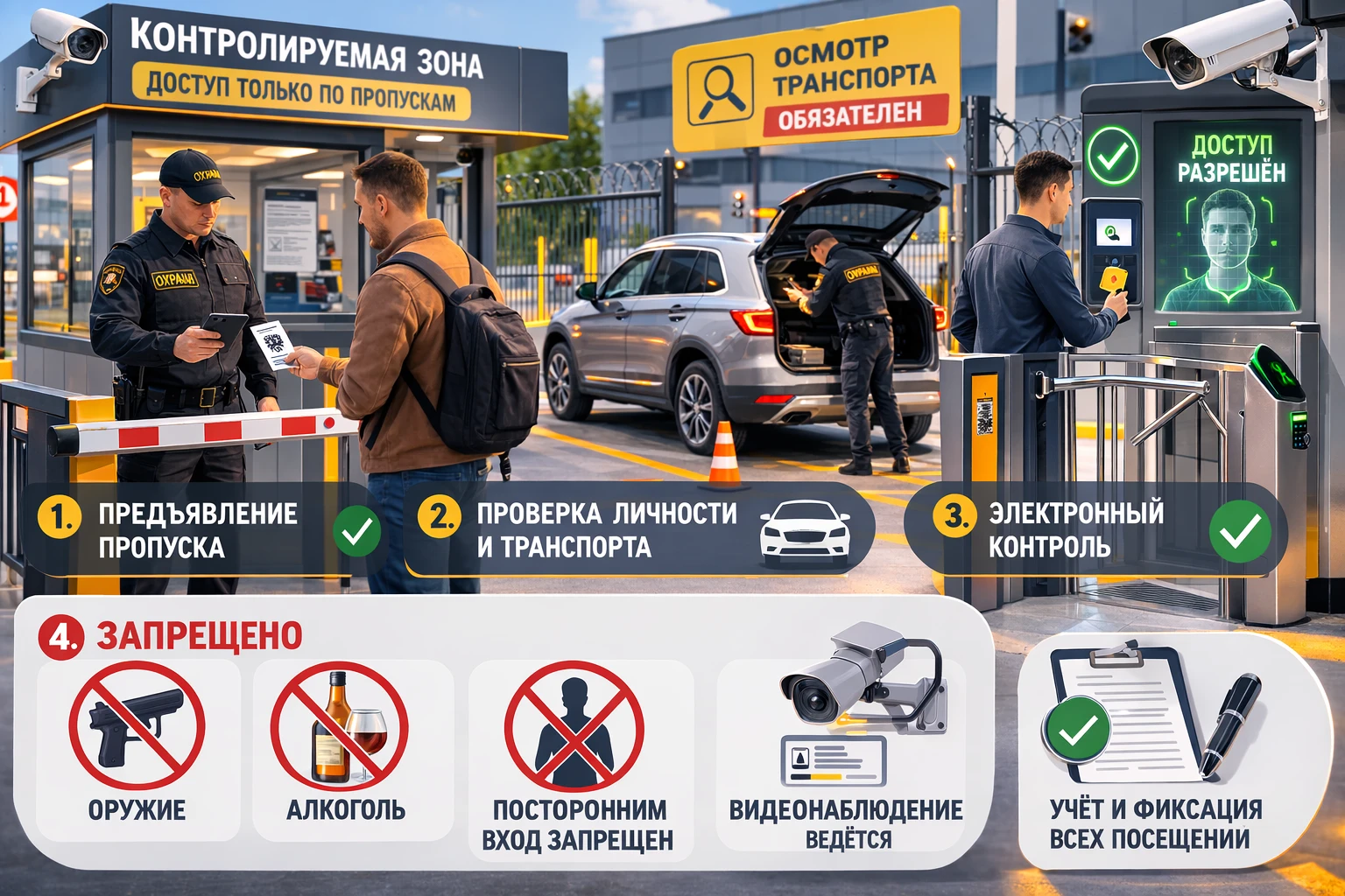Ограничения доступа на территорию предприятия Ограничения доступа на территорию предприятия