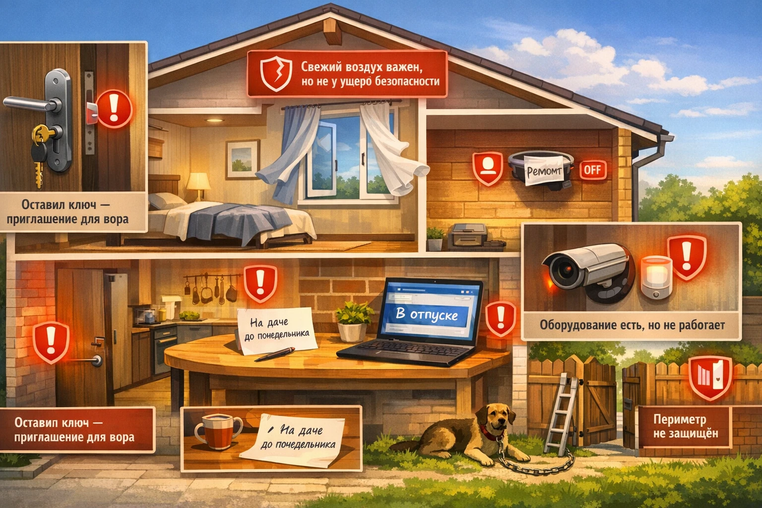 Безопасность частного дома Безопасность частного дома