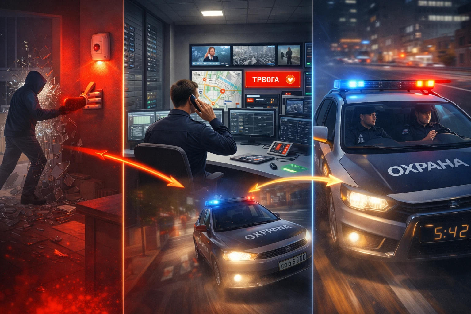 Пультовая охрана и ГБР